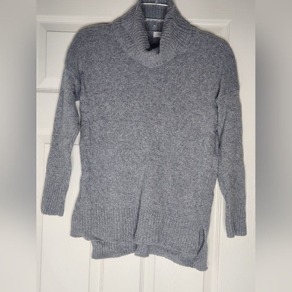 Bartolini S Lslv Turtlenec Gray ITALY Knit WOOL CASHMERE Blend Women Sweater